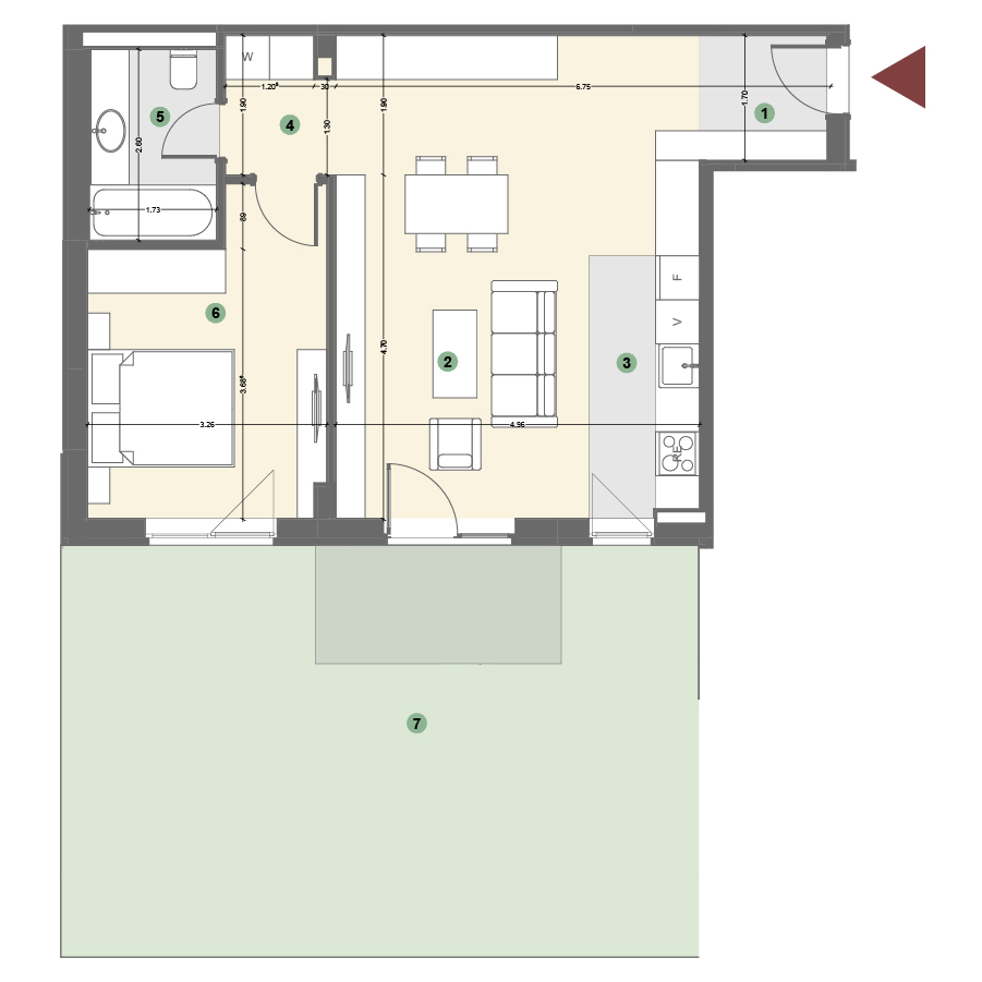 Plan apartament 1