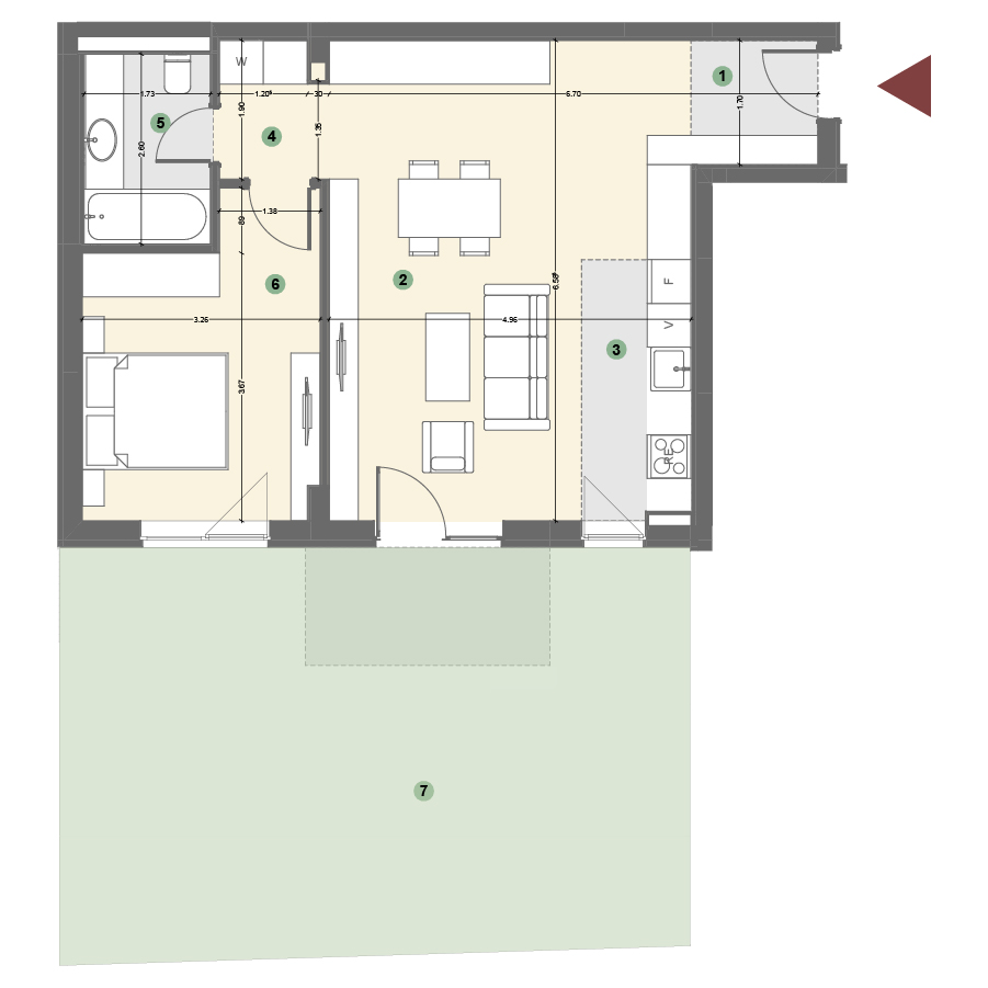 Plan apartament 1