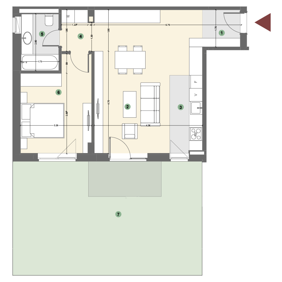 Plan apartament 1