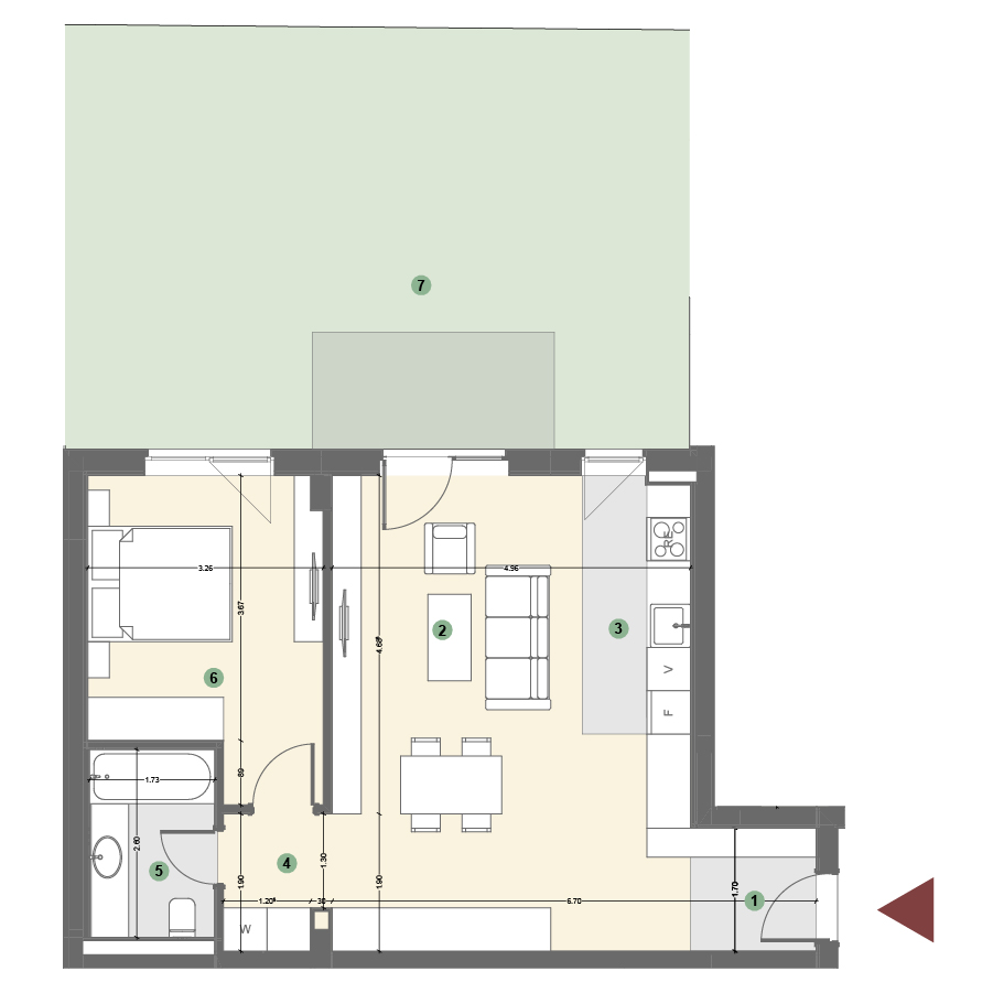 Plan apartament 1