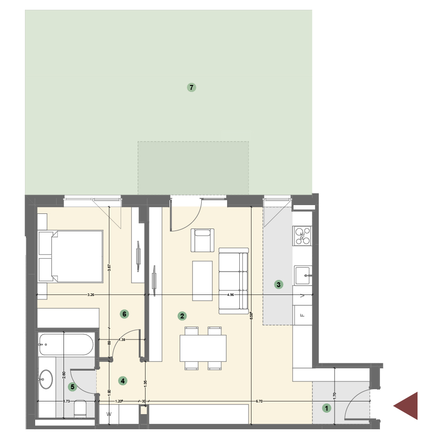 Plan apartament 1