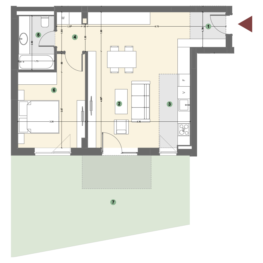 Plan apartament 1
