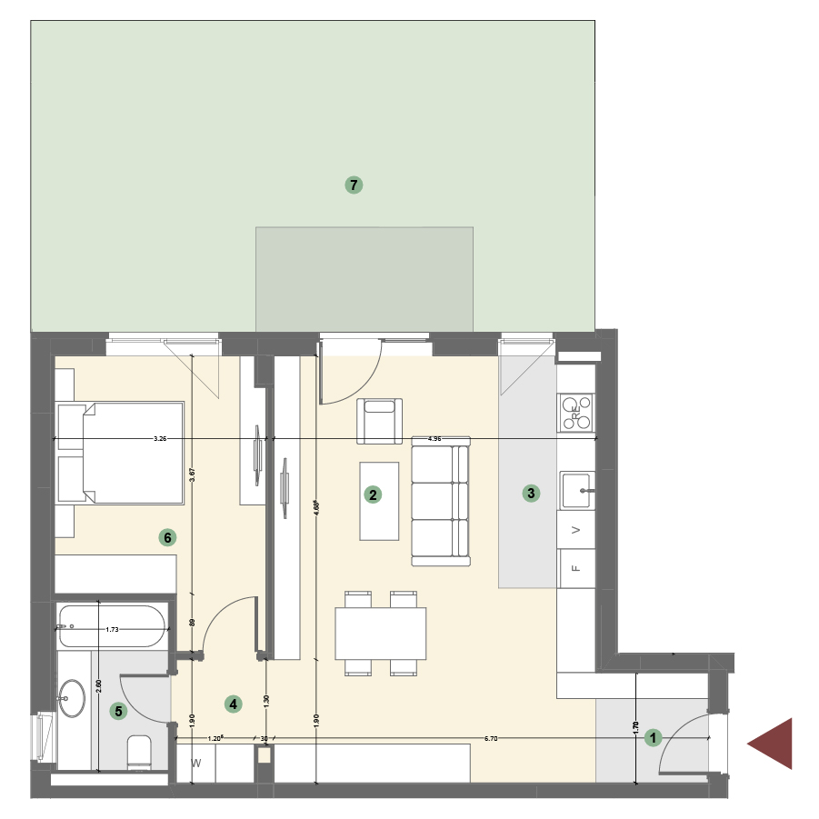Plan apartament 1