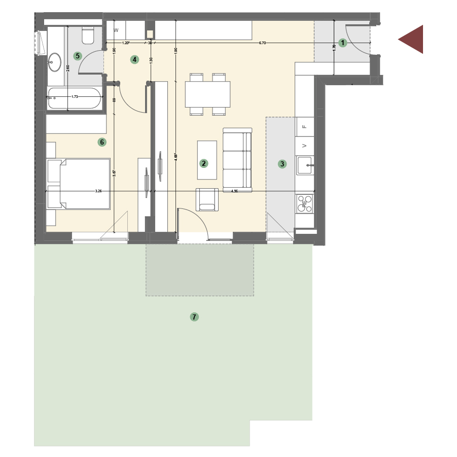 Plan apartament 1