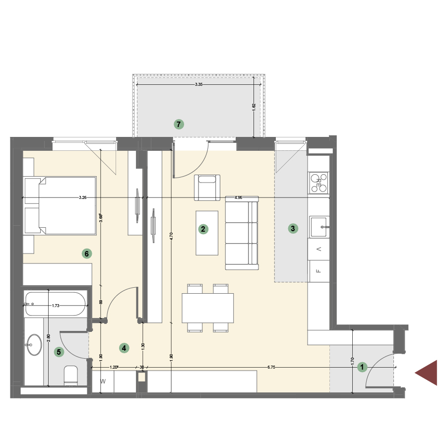Plan apartament 1