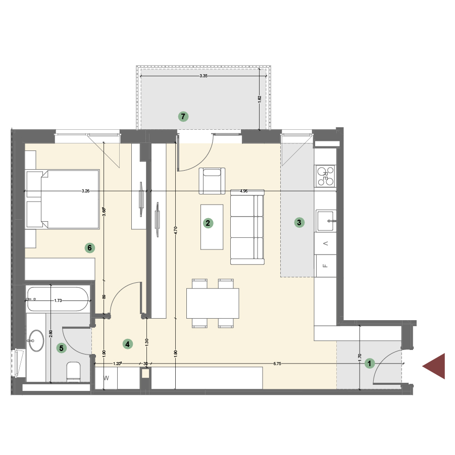 Plan apartament 1