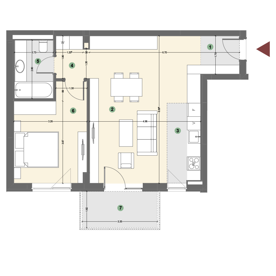 Plan apartament 1