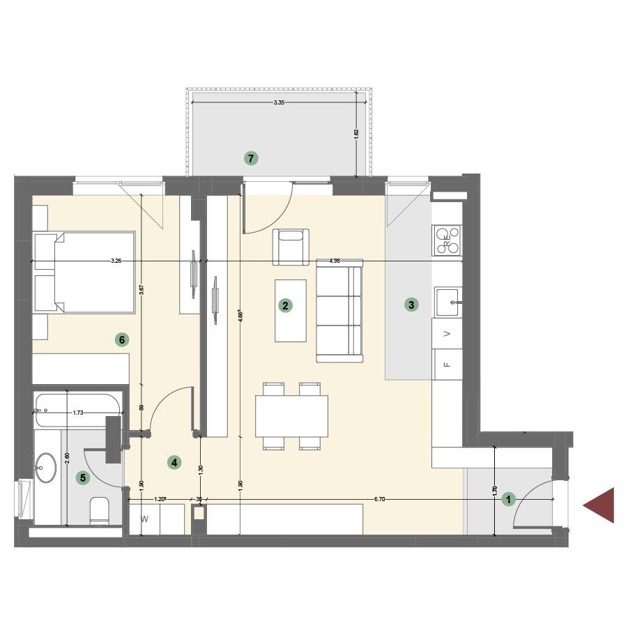 Plan apartament 1