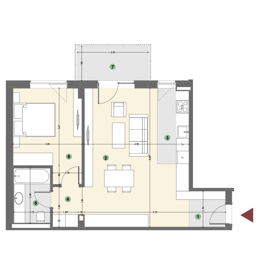 Plan apartament 1