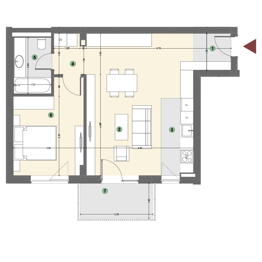 Plan apartament 1