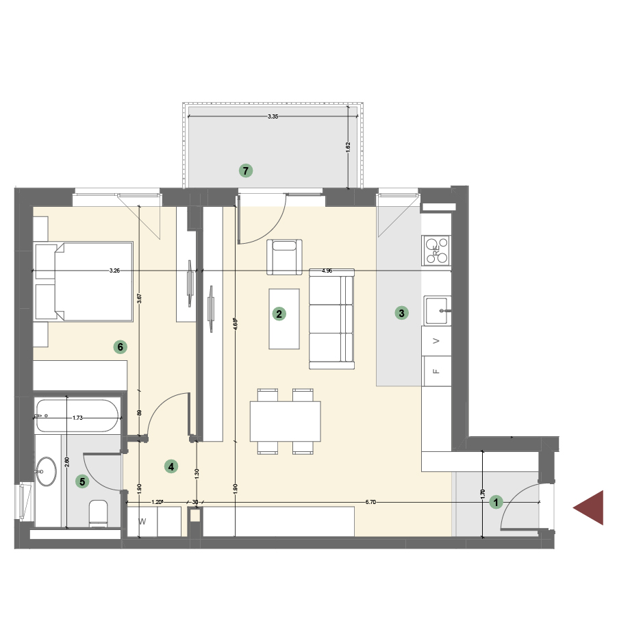 Plan apartament 1