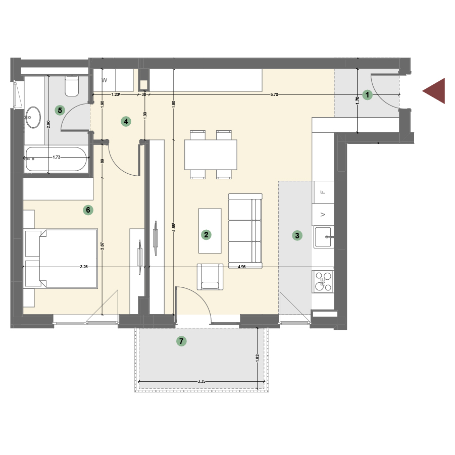 Plan apartament 1