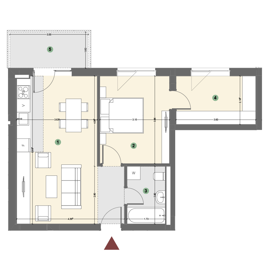 Plan apartament 1