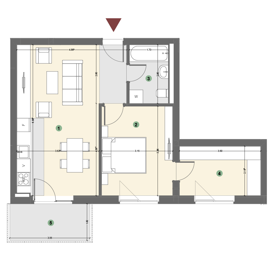 Plan apartament 1