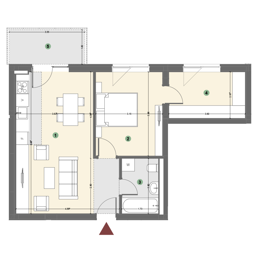 Plan apartament 1
