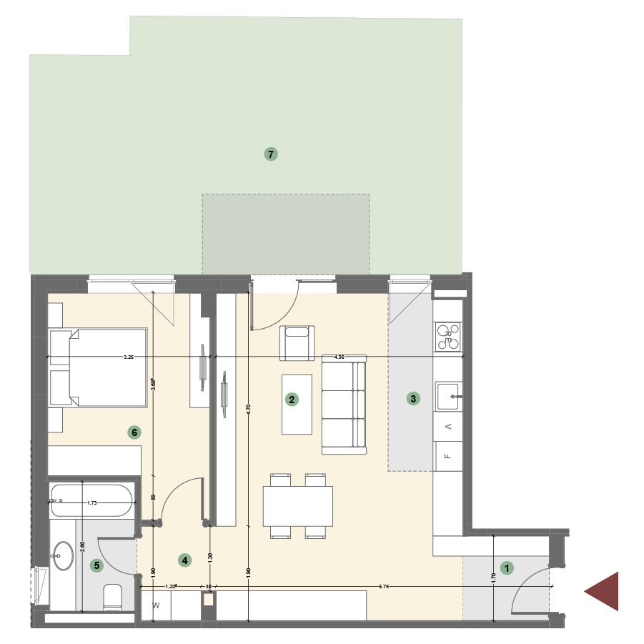 Plan apartament 1