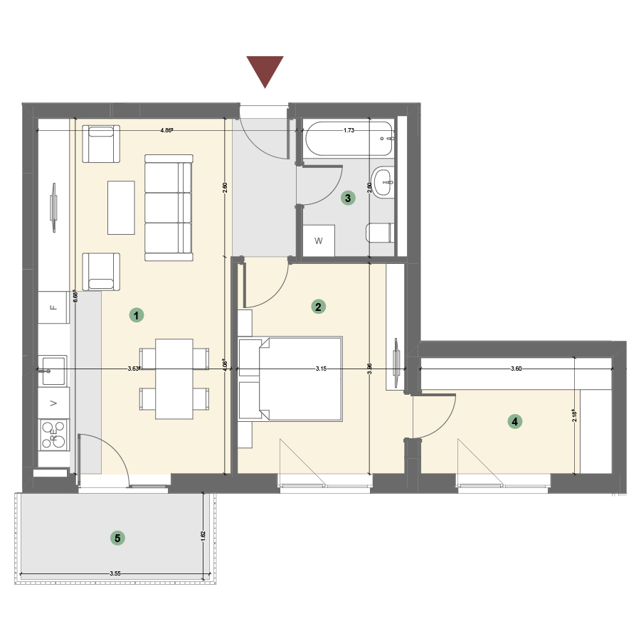 Plan apartament 1