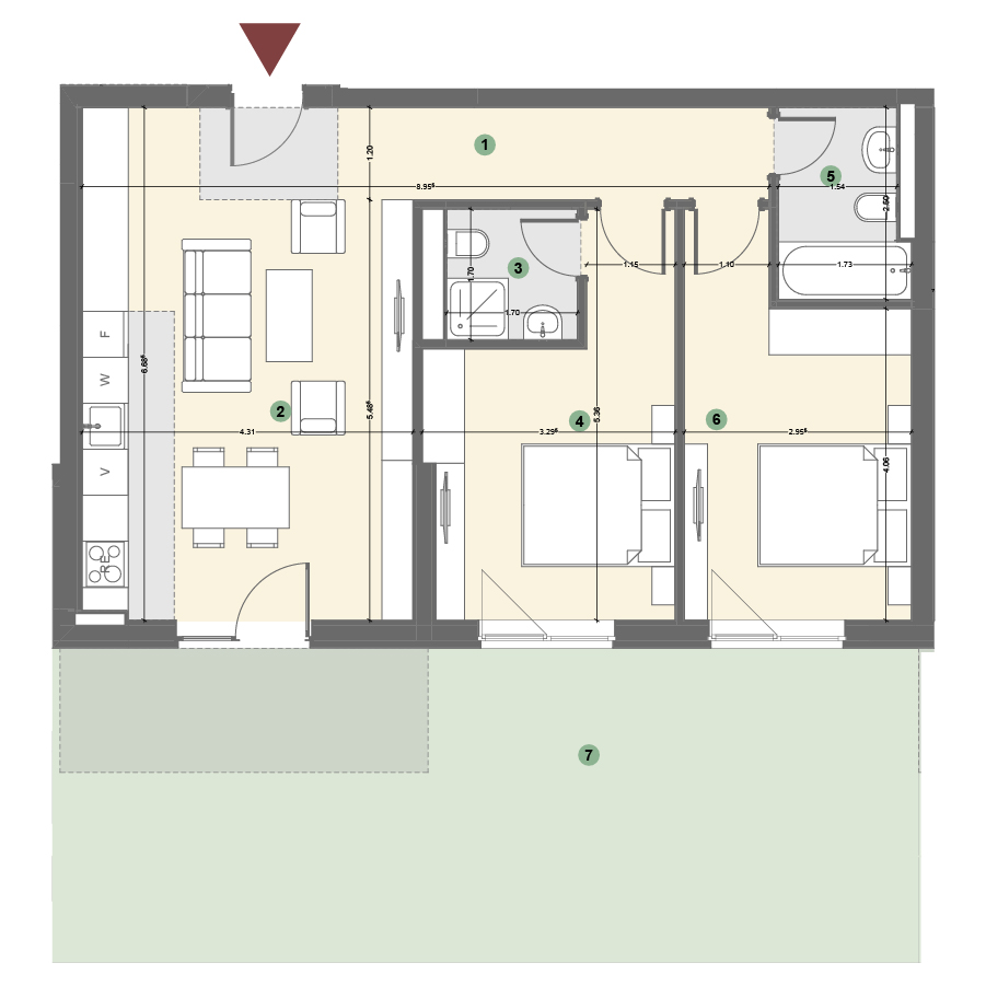 Plan apartament 1