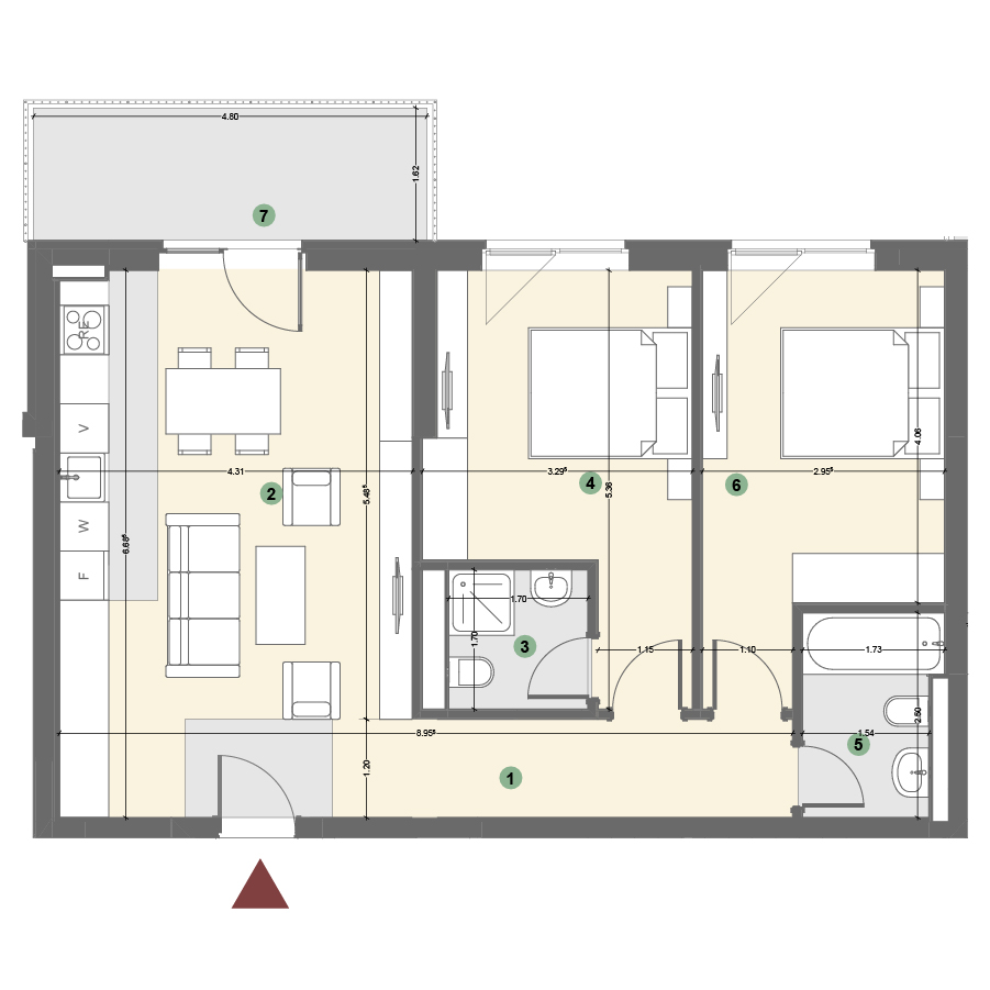 Plan apartament 1