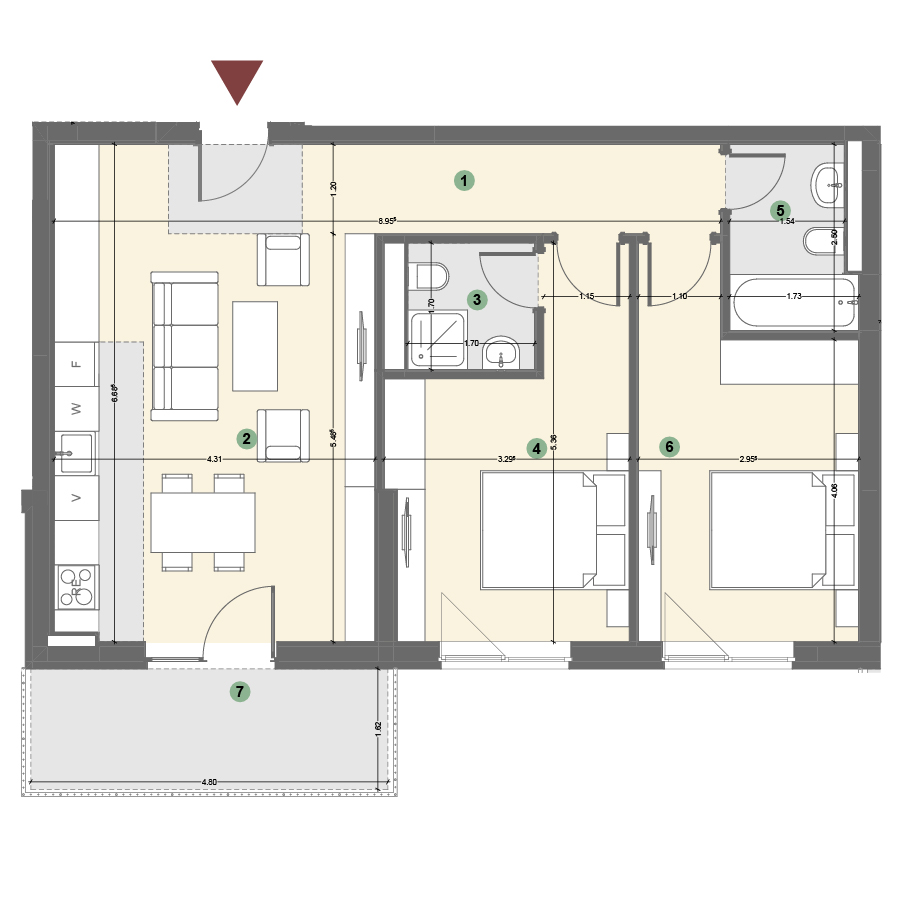 Plan apartament 1