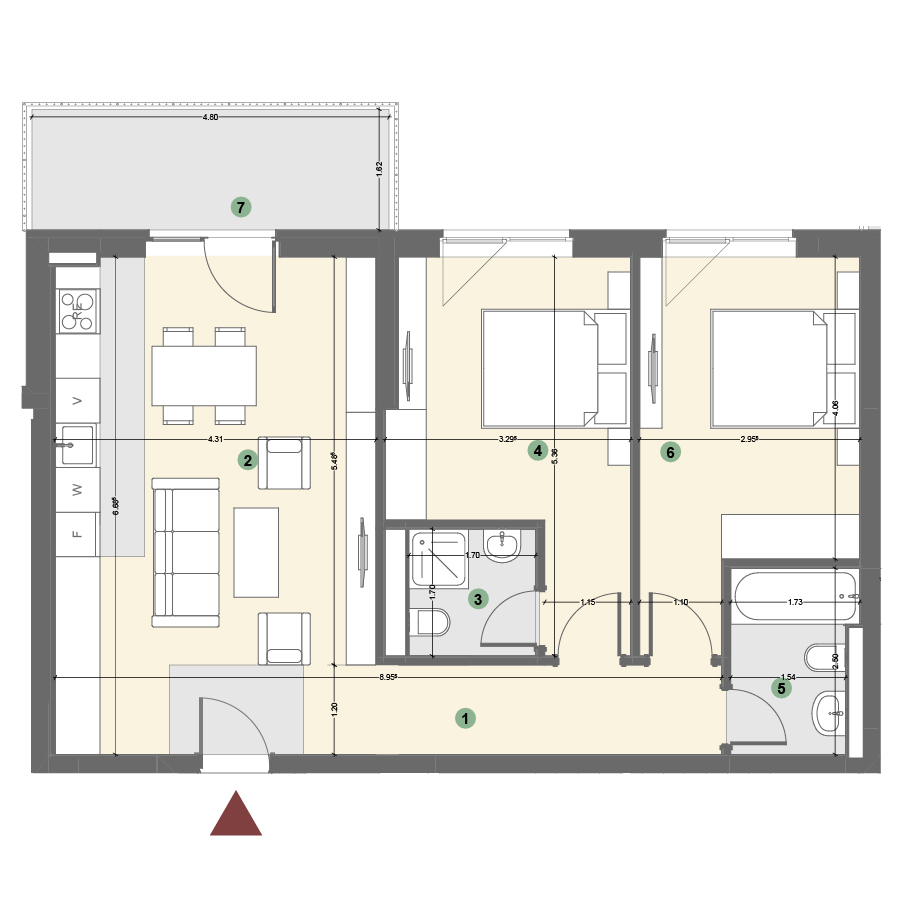 Plan apartament 1