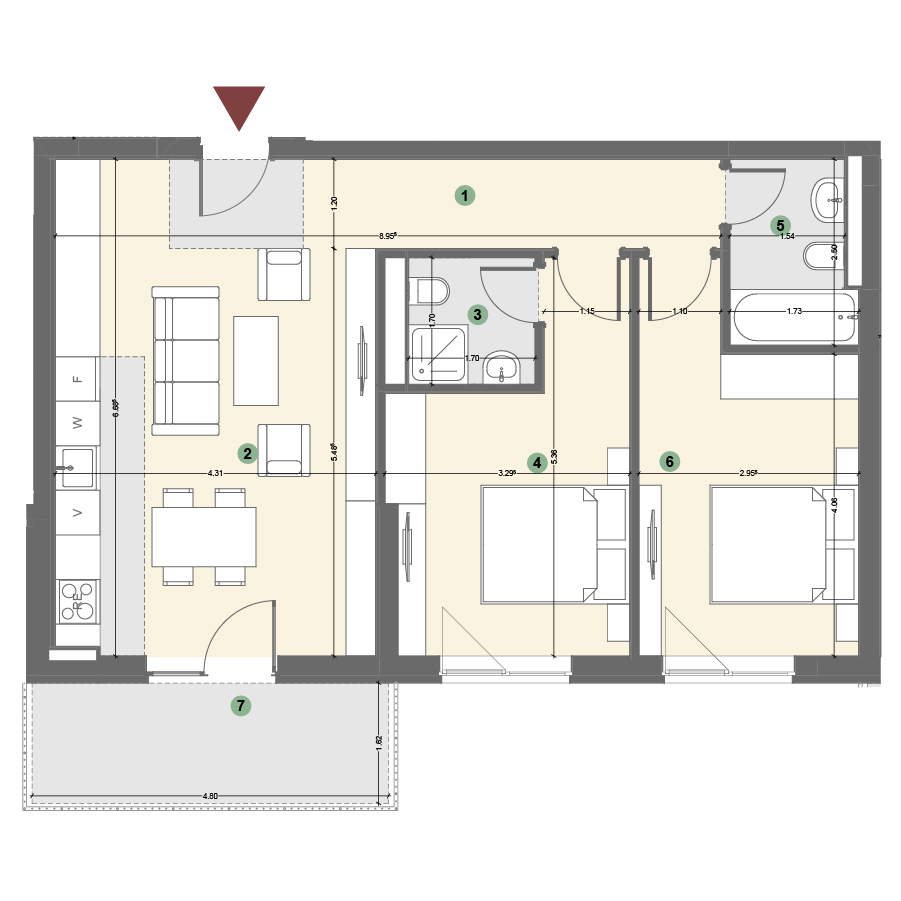 Plan apartament 1