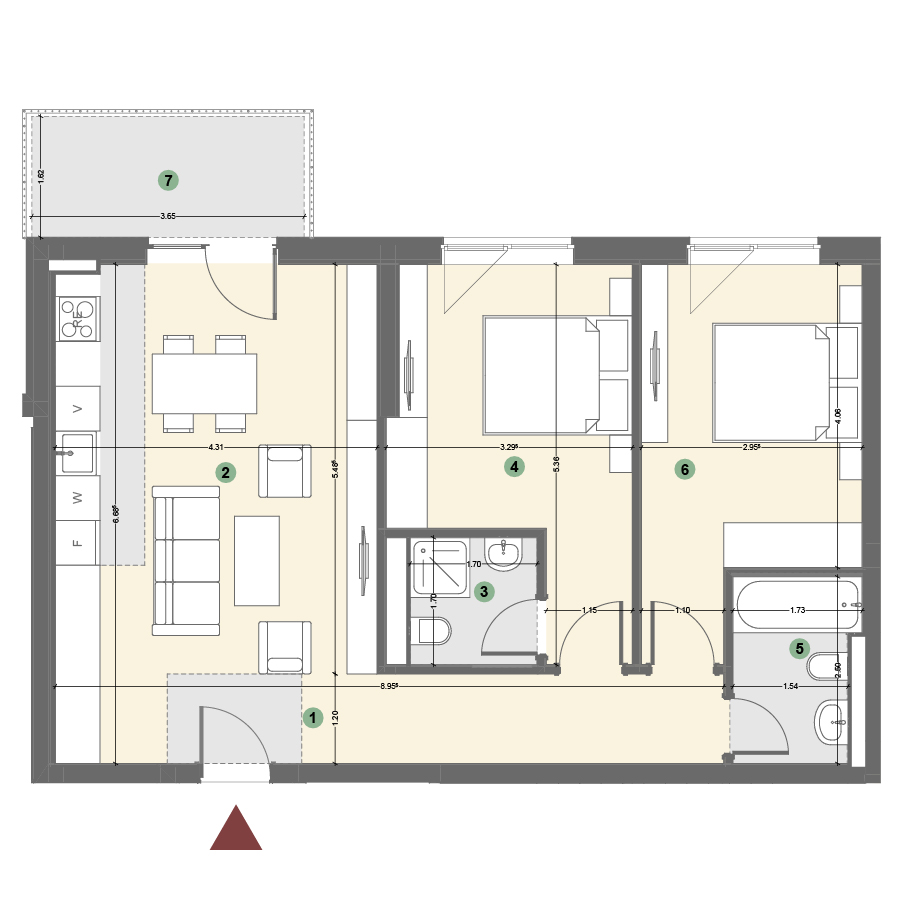 Plan apartament 1