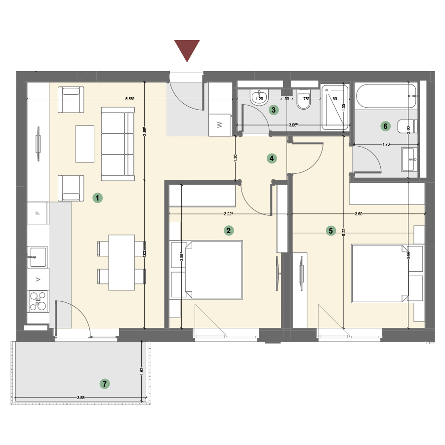 Plan apartament 1