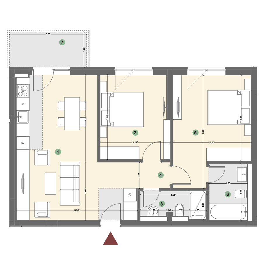 Plan apartament 1