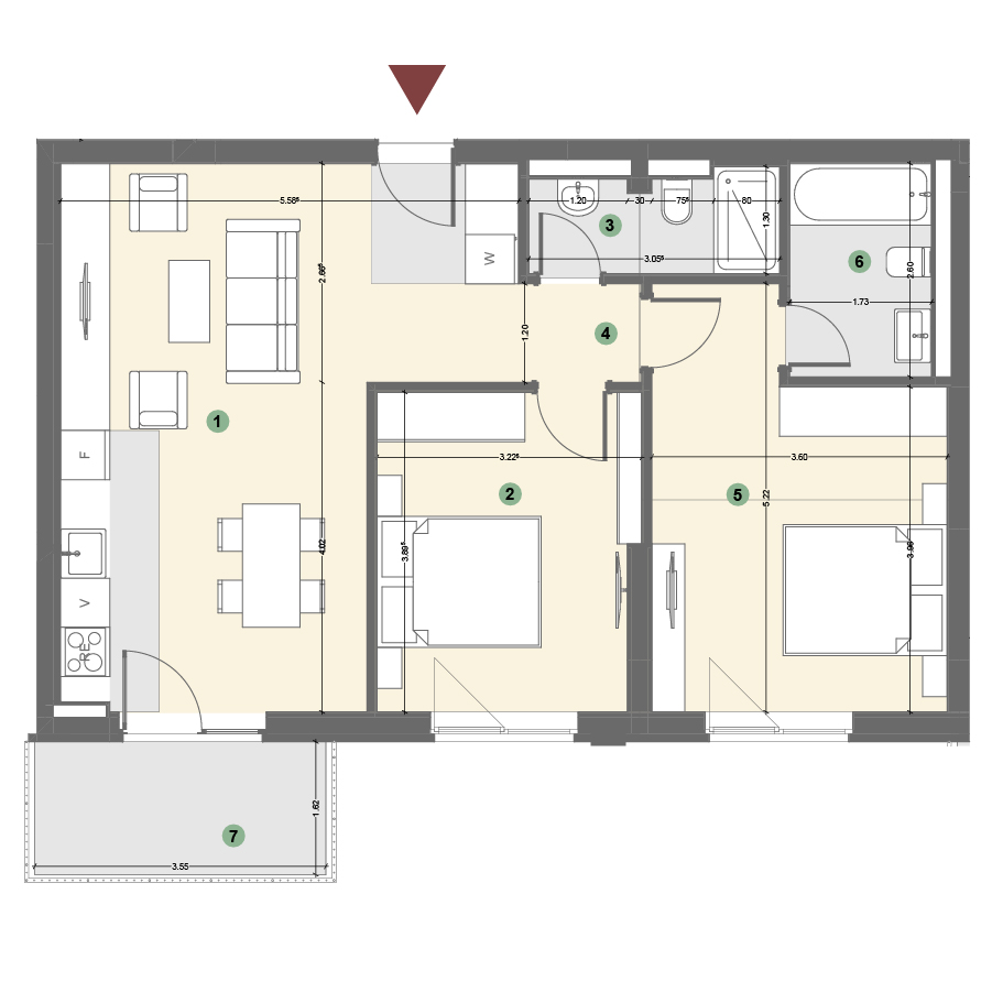 Plan apartament 1