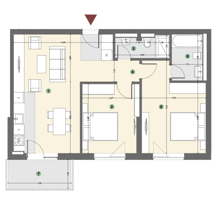 Plan apartament 1