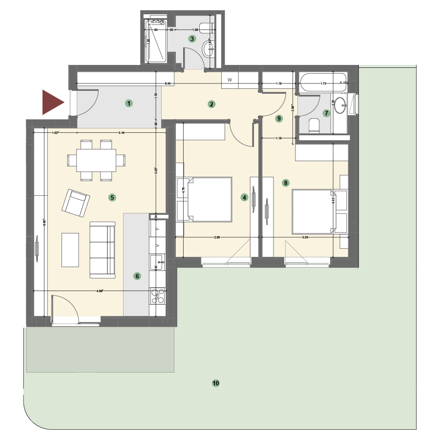 Plan apartament 1