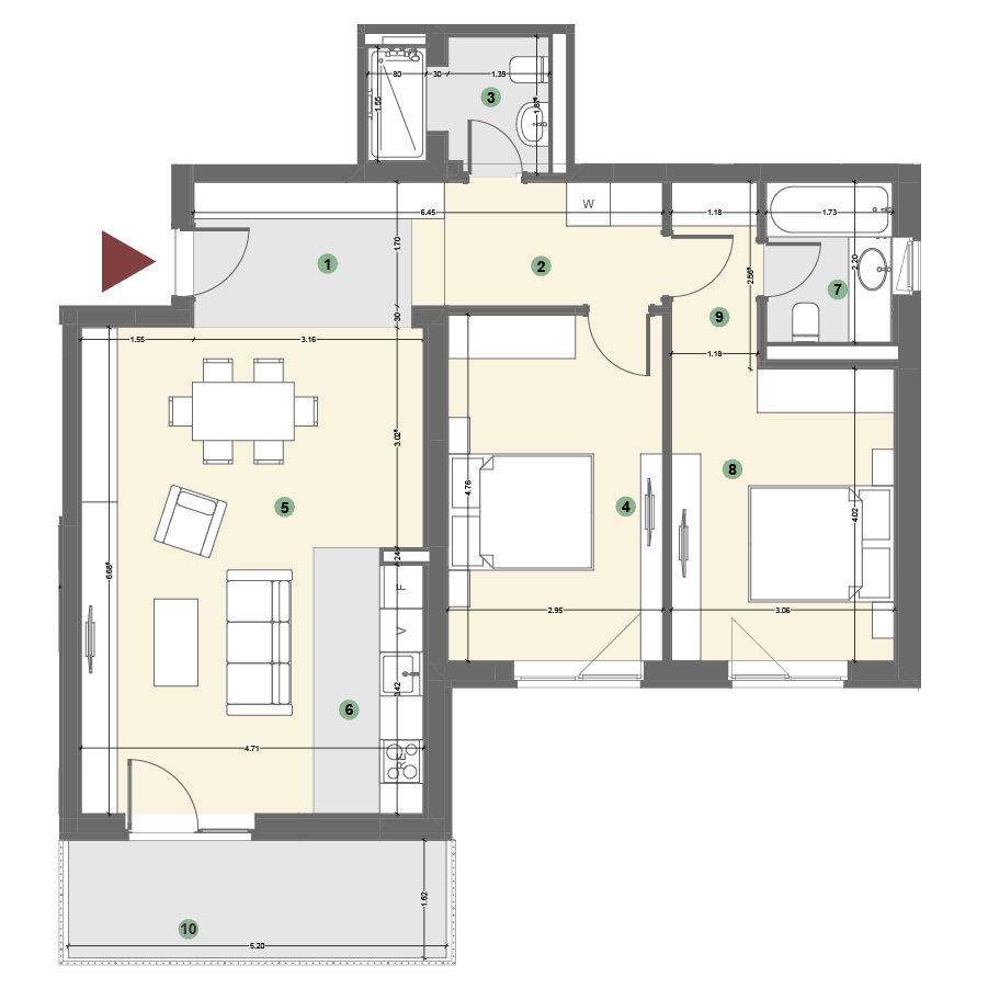Plan apartament 1