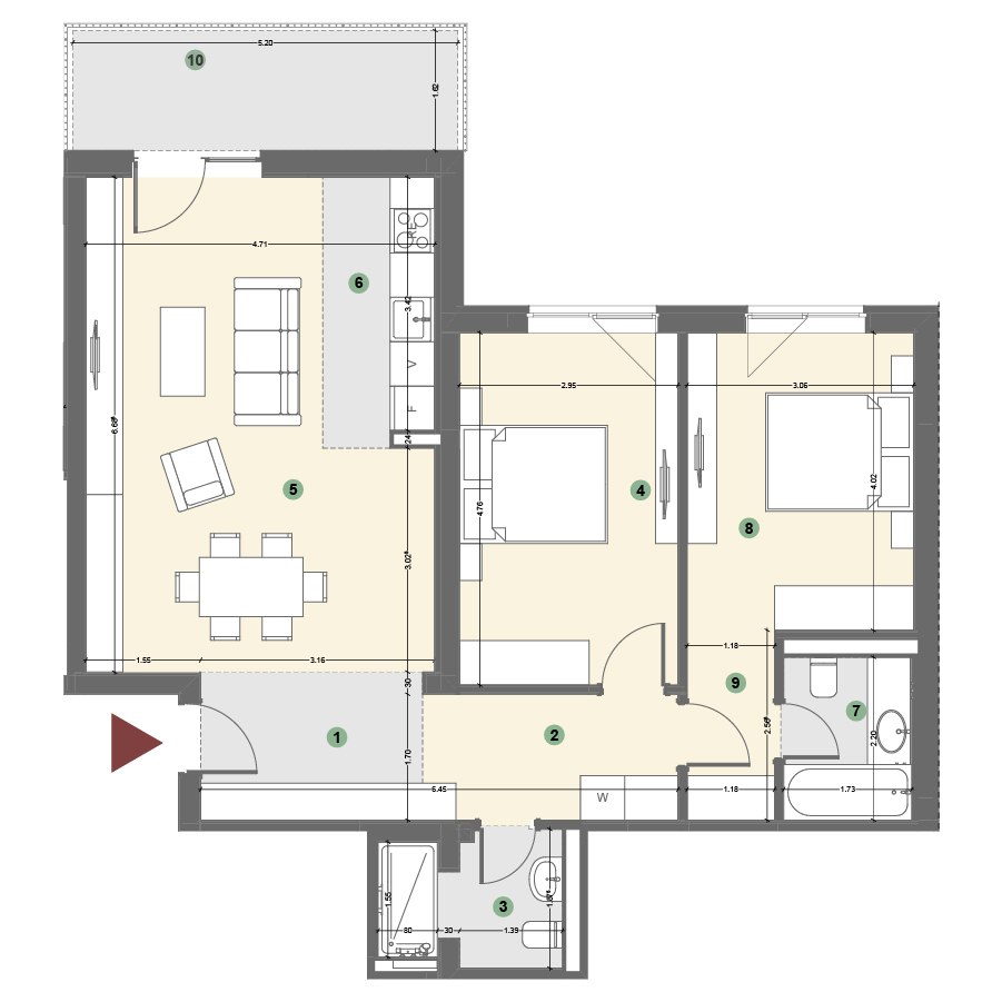 Plan apartament 1