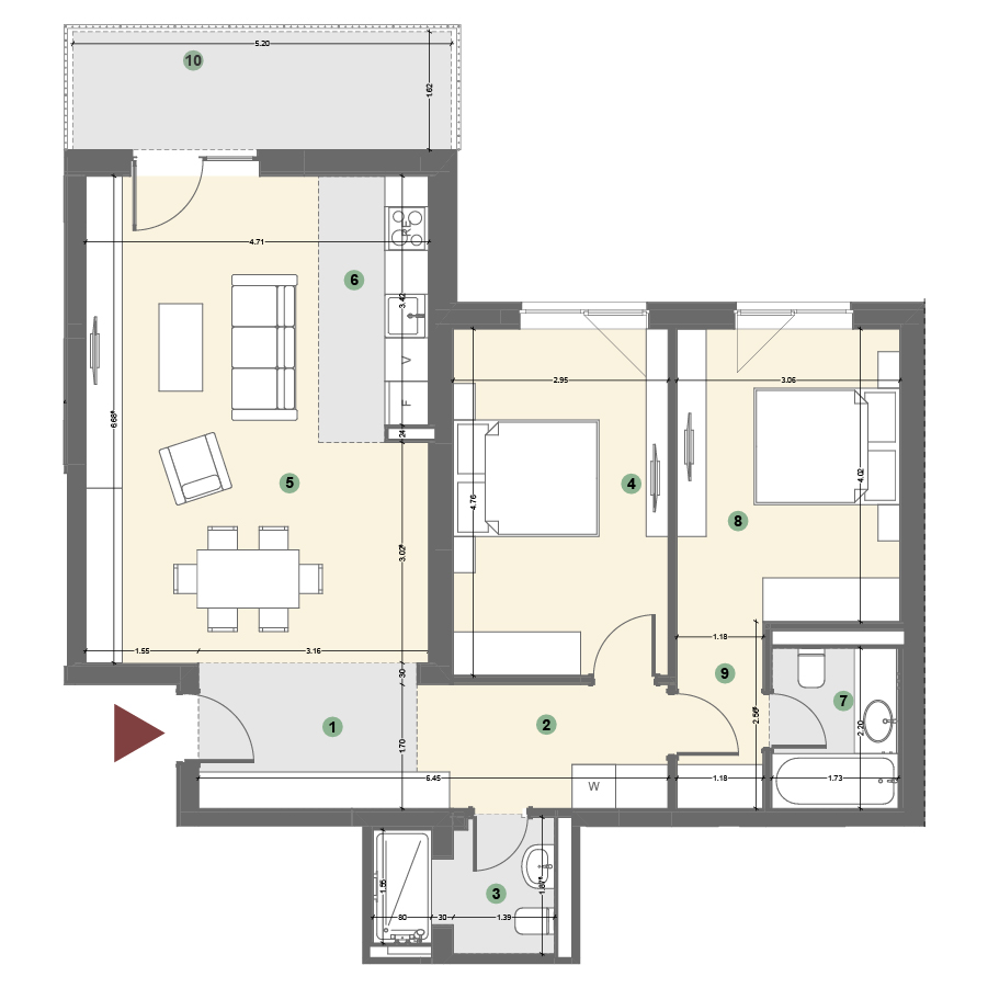Plan apartament 1