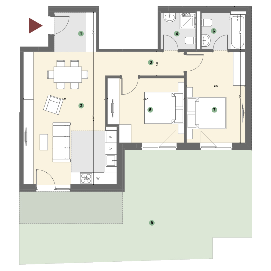 Plan apartament 1