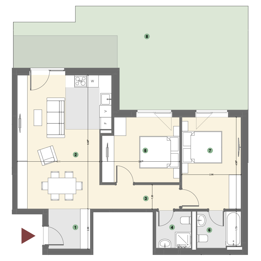 Plan apartament 1
