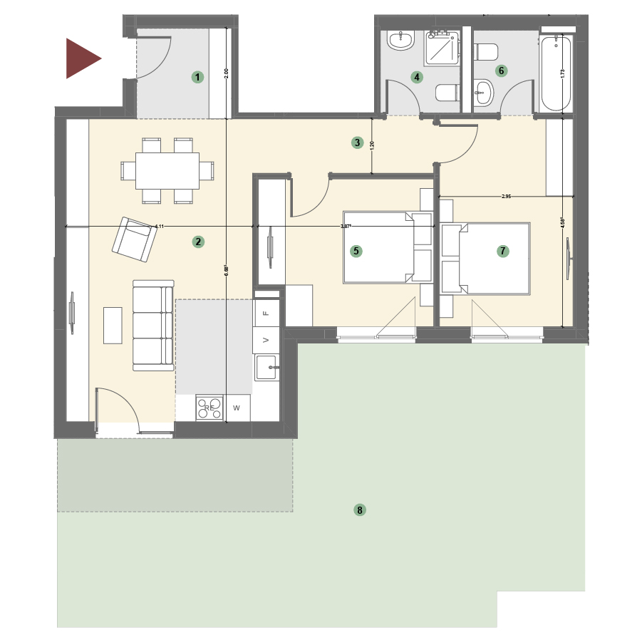 Plan apartament 1
