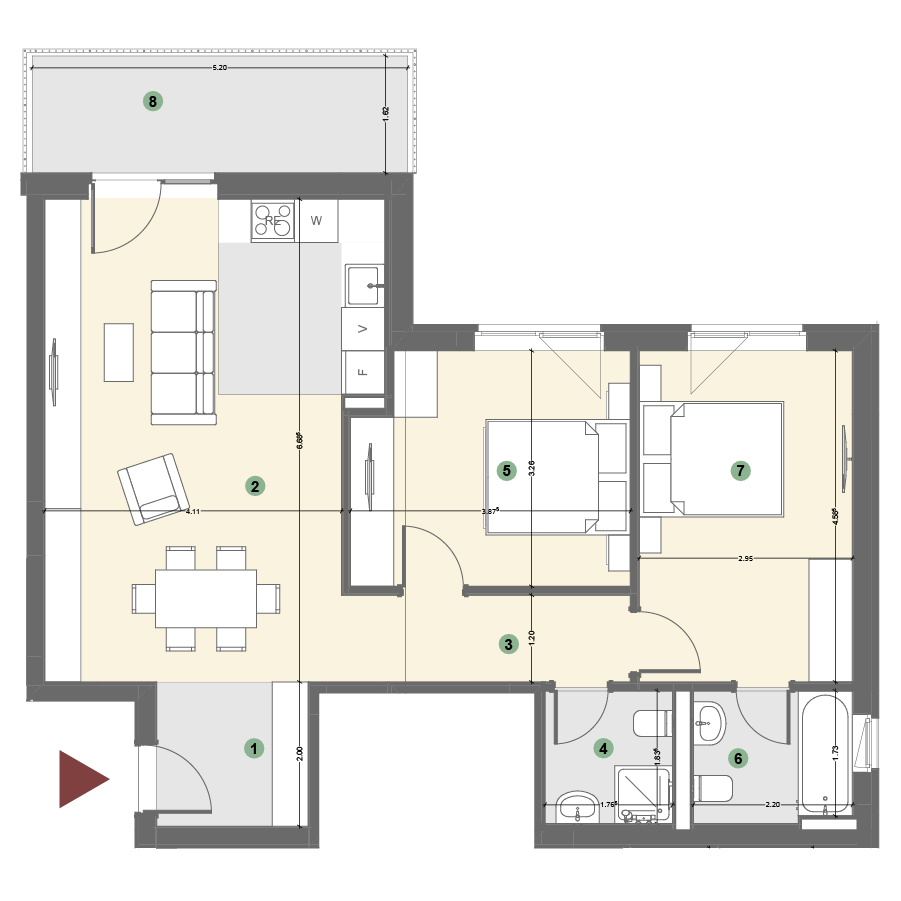 Plan apartament 1
