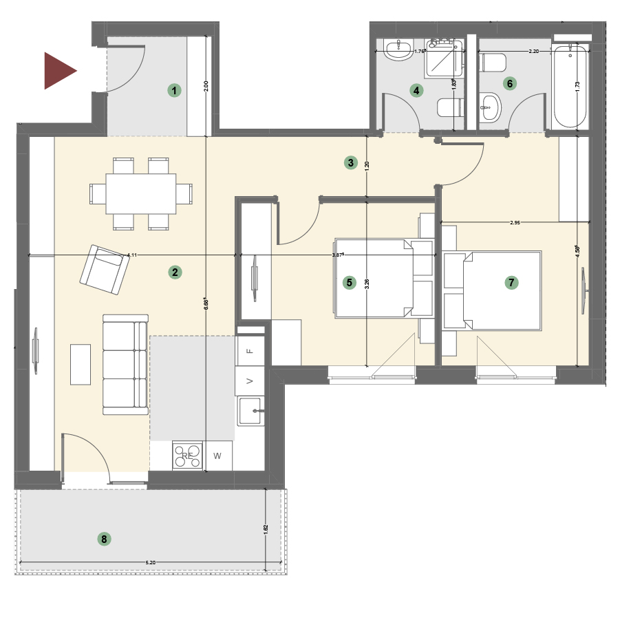 Plan apartament 1