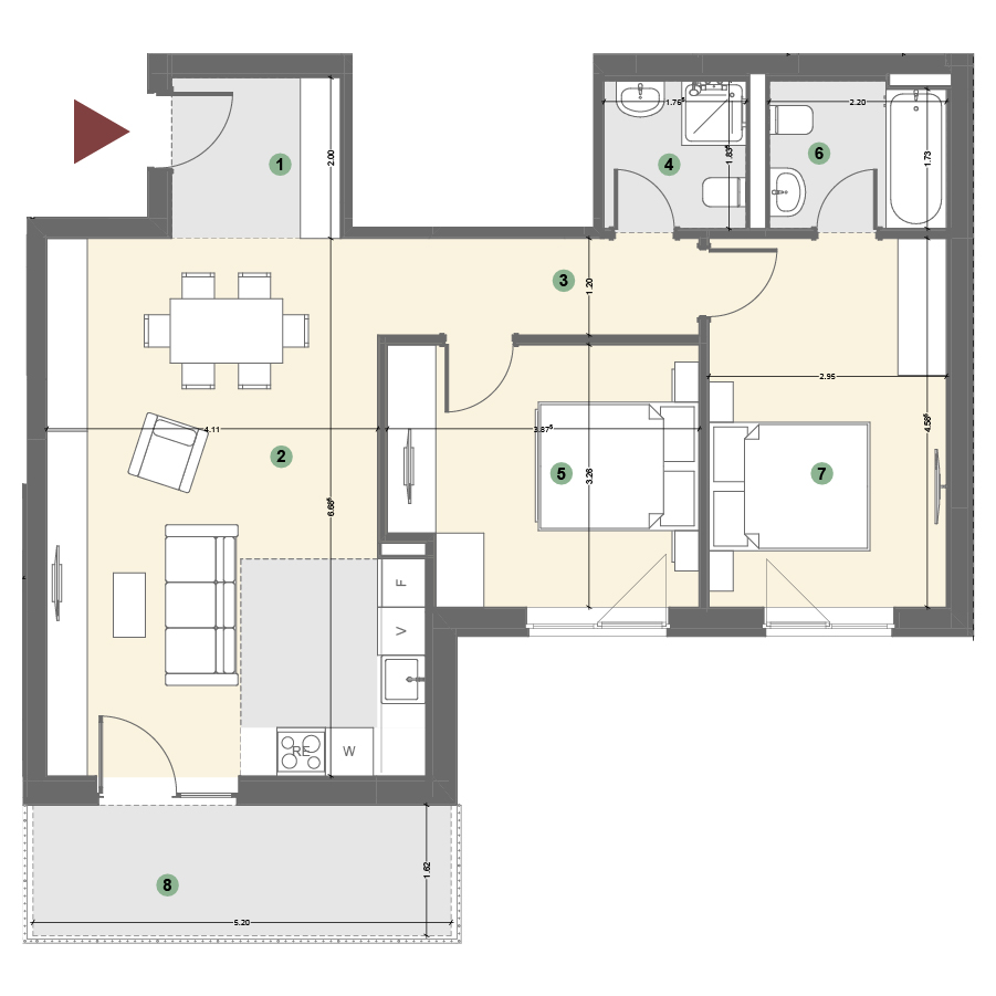 Plan apartament 1