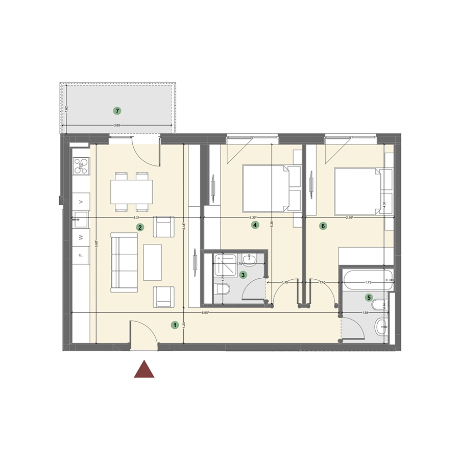 Plan apartament 1