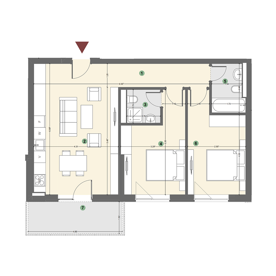 Plan apartament 1
