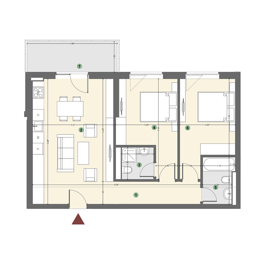 Plan apartament 1