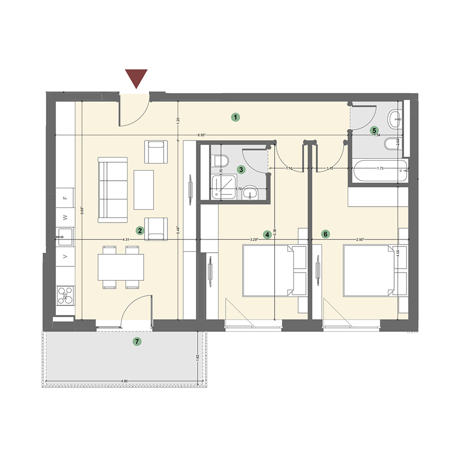 Plan apartament 1