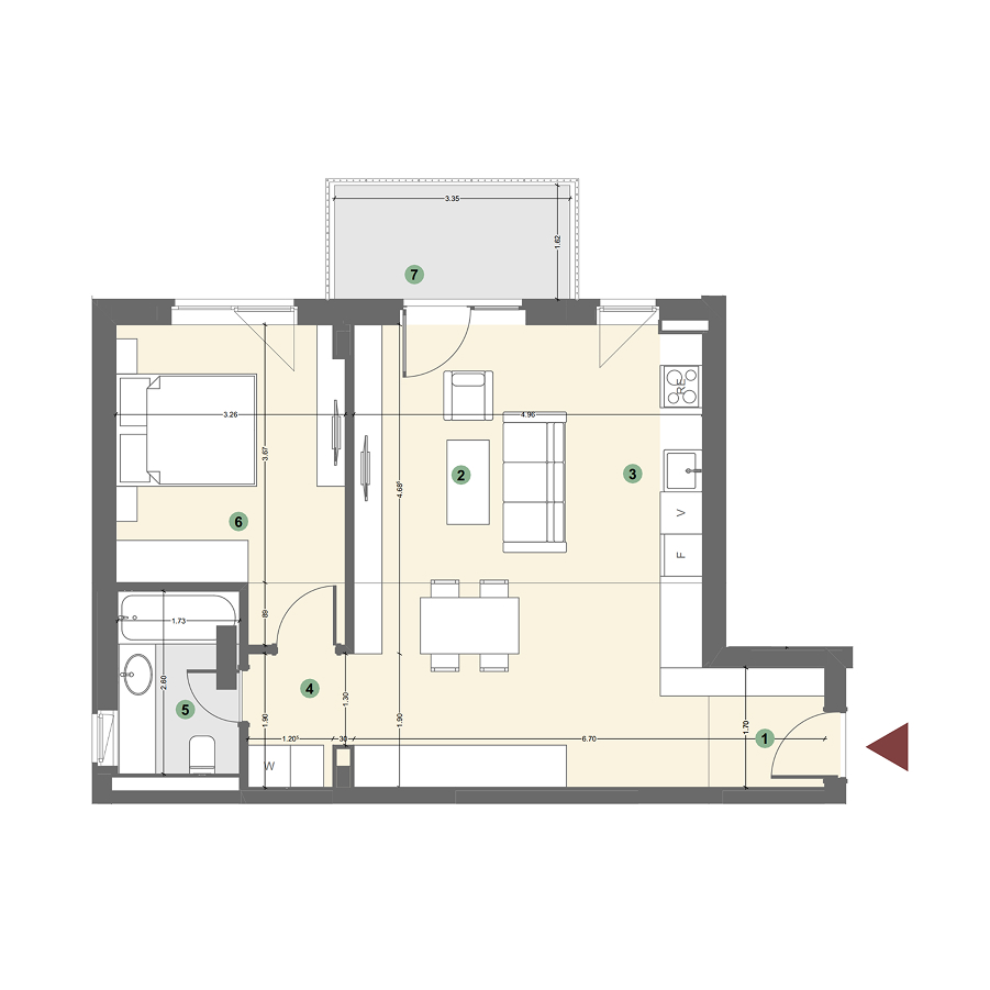 Plan apartament 1