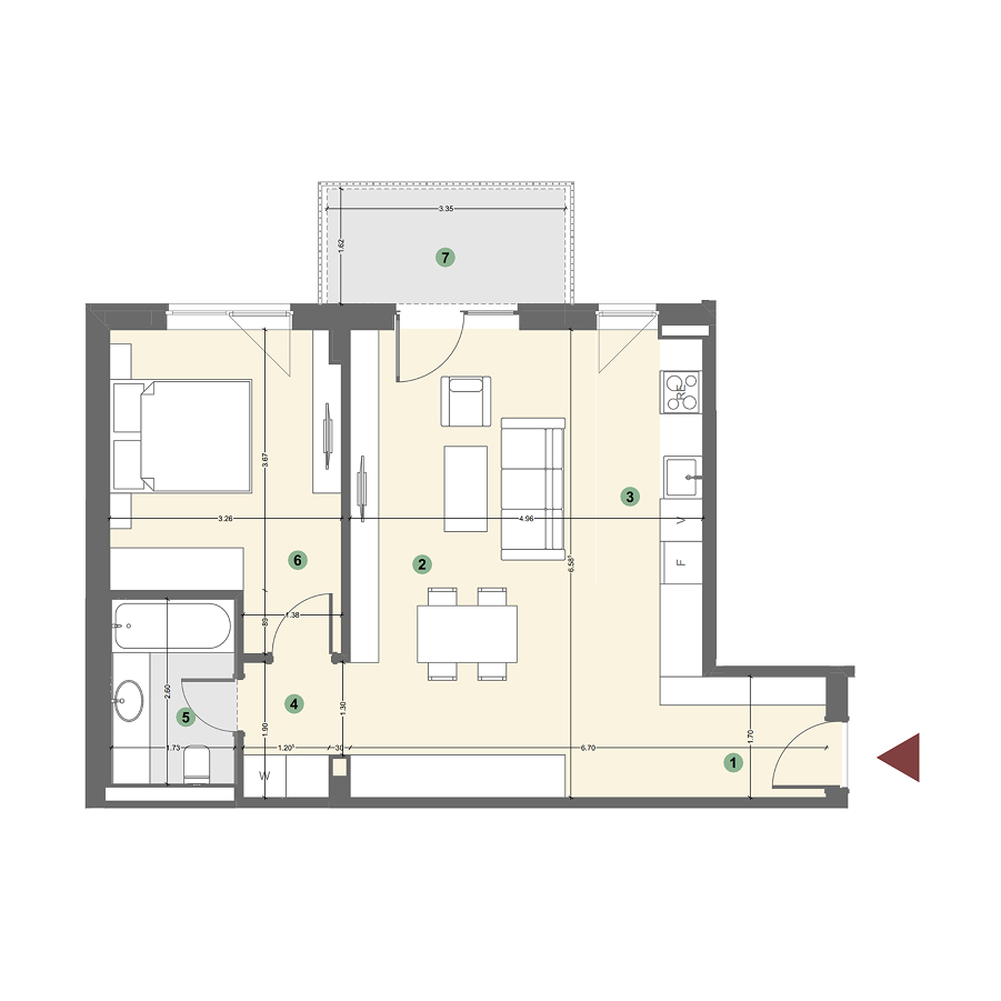 Plan apartament 1