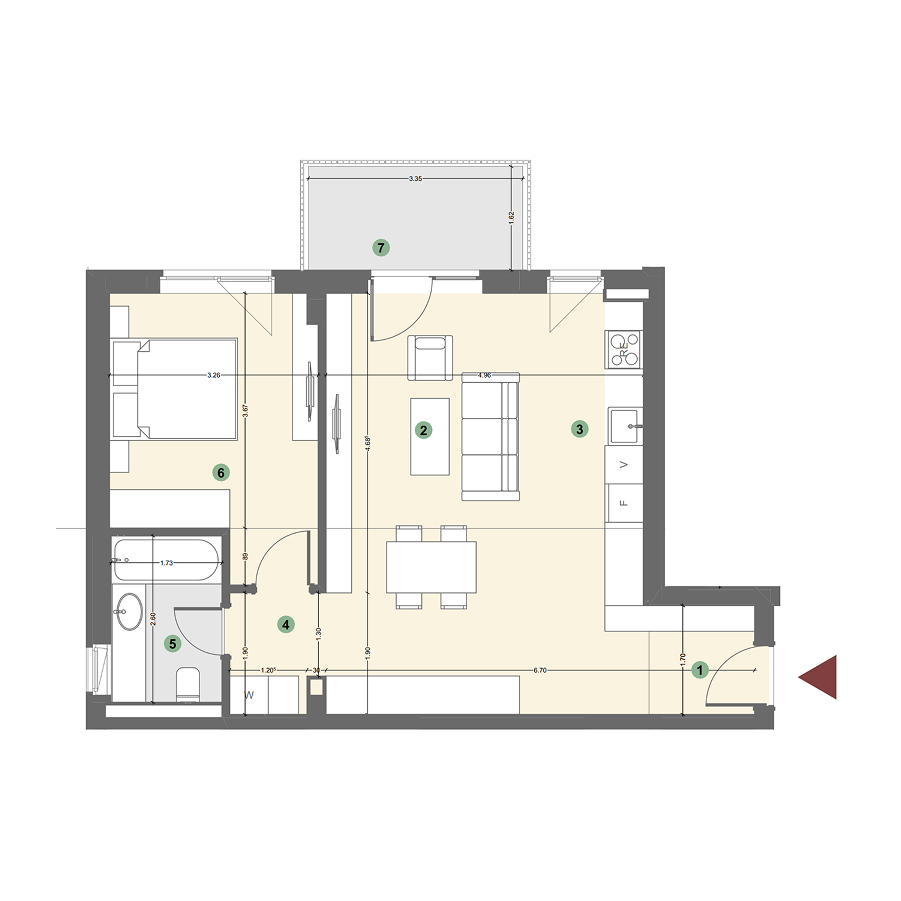 Plan apartament 1