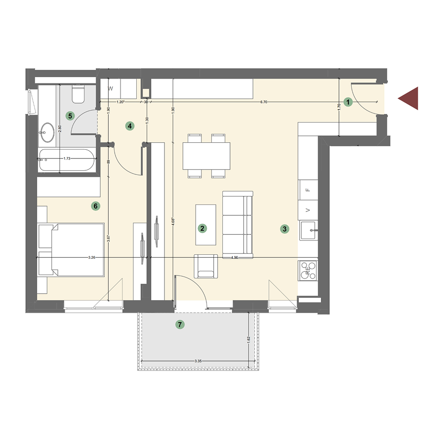 Plan apartament 1