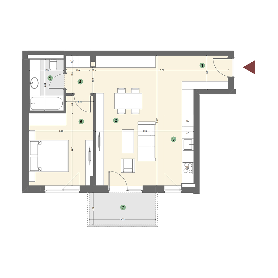 Plan apartament 1